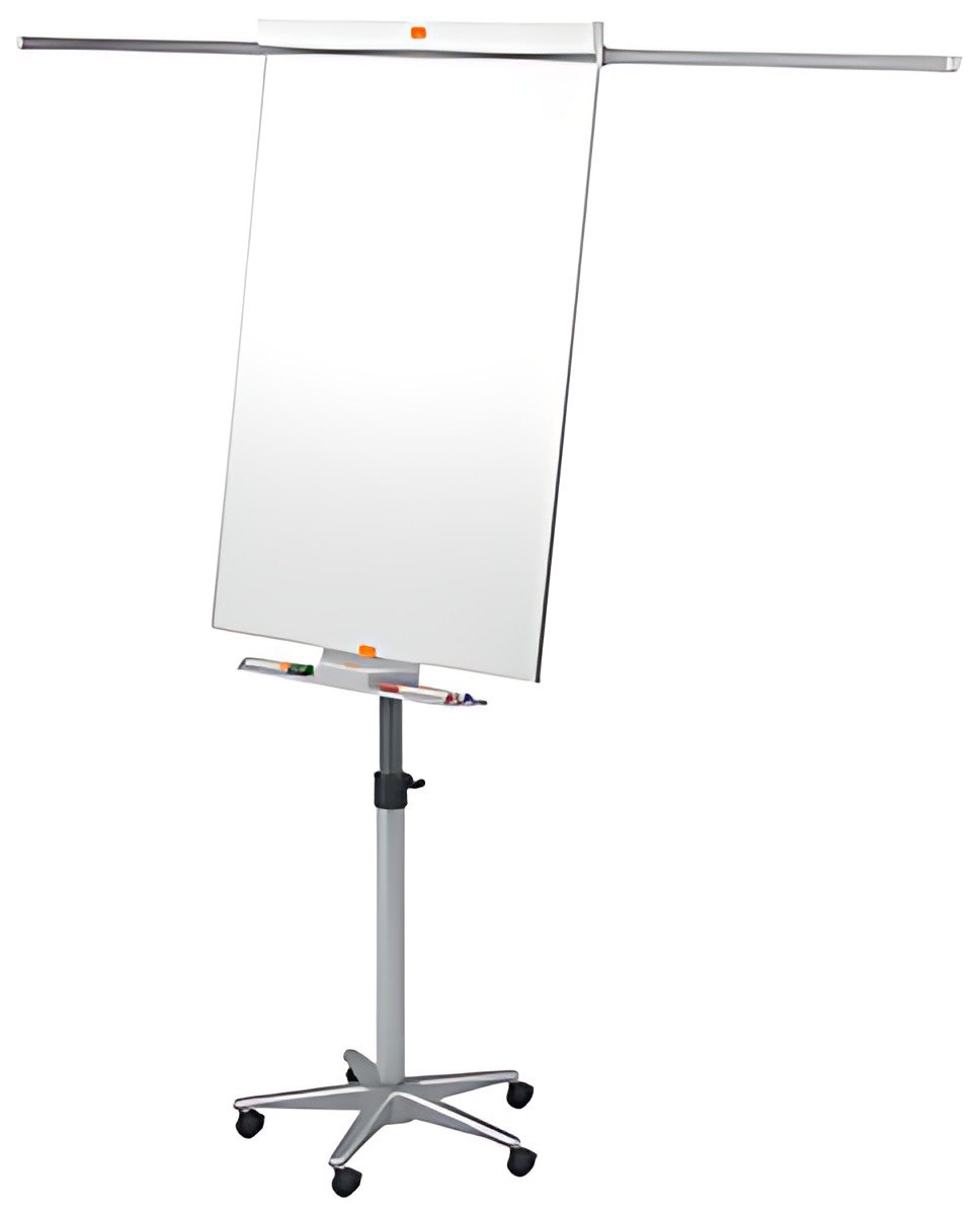 nobo Chevalet de conférence Mobil Stahl Nano Clean, blanc