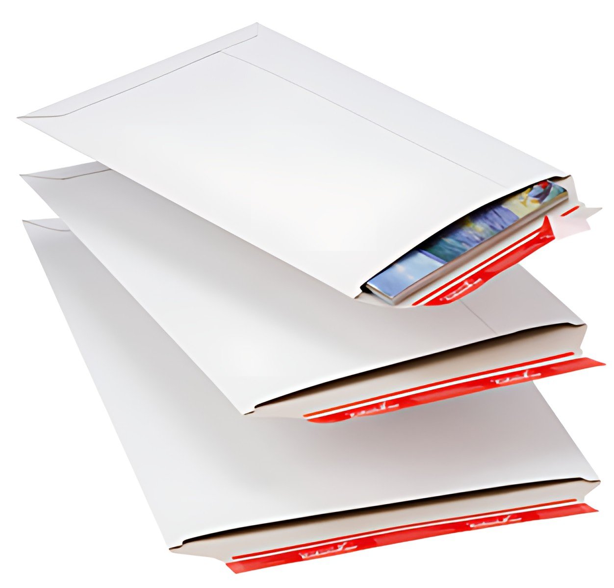 ColomPac Pochette d'expédition, en carton rigide A3, blanc