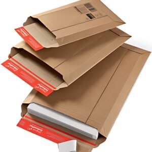 ColomPac Pochette d'expédition en carton ondulé marron