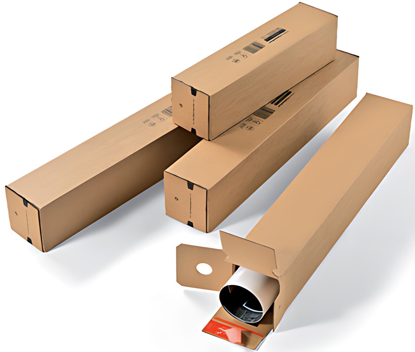 ColomPac Tube d'expédition, pour format A2, couleur: marron
