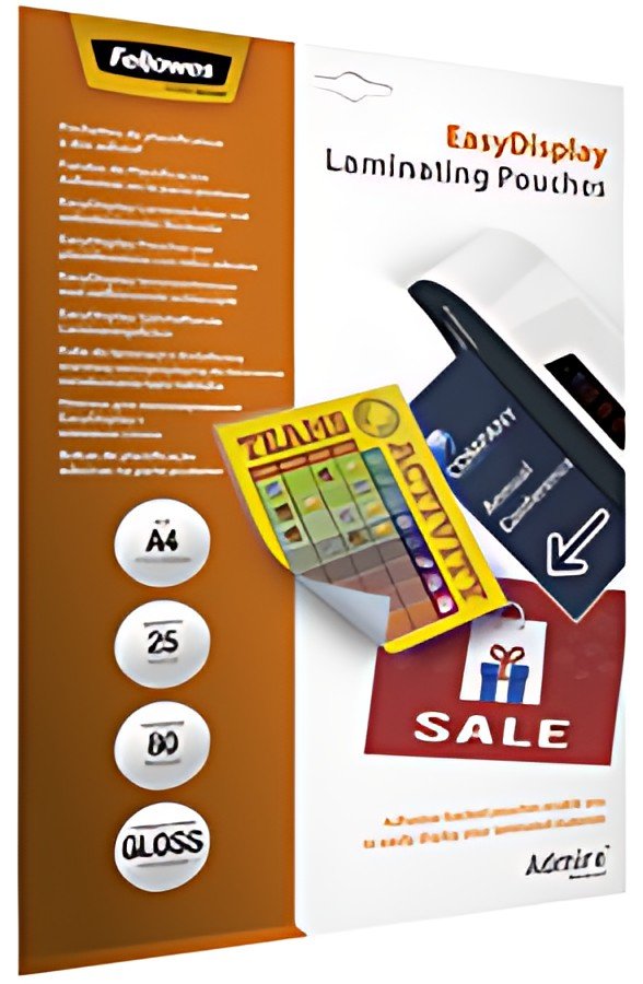 Fellowes Pochette de plastification, autocollant, A4