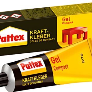 Pattex Colle de contact Gel Compact, avec solvant, tube de