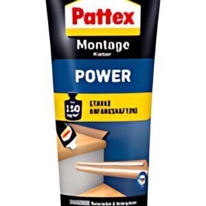 Pattex Colle de montage POWER, blanc, tube de 250 g