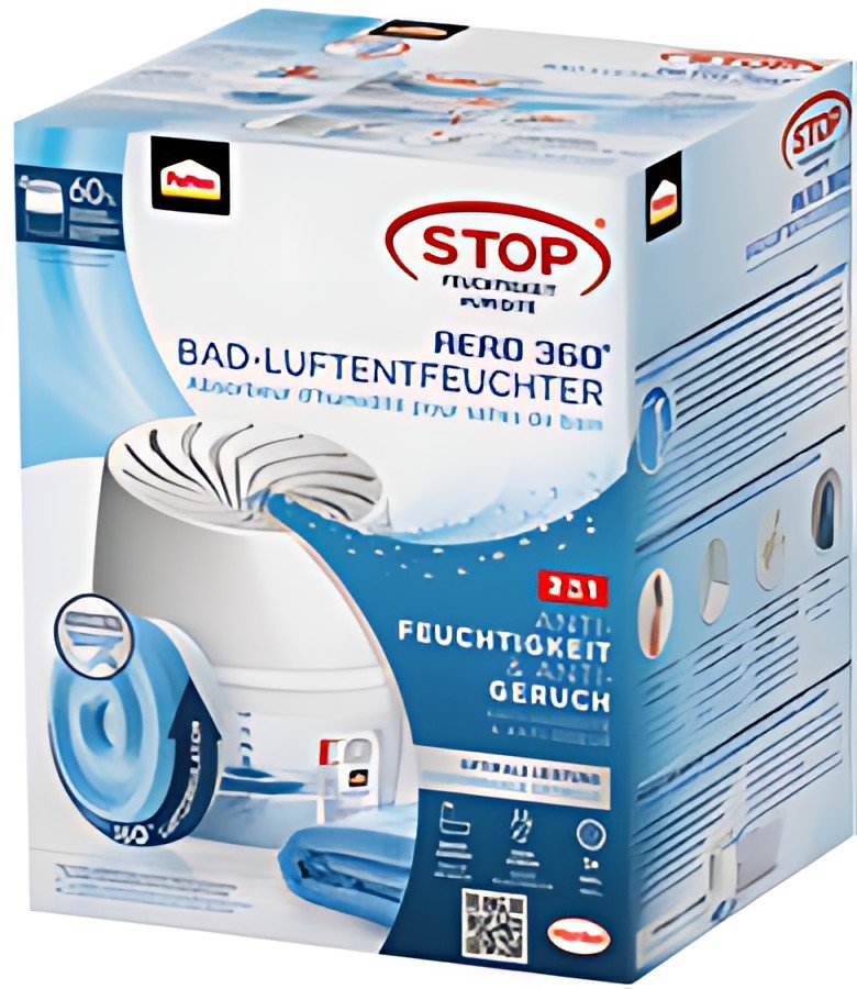 Pattex Déshumidificateur pour salle de bain AERO 360, blanc