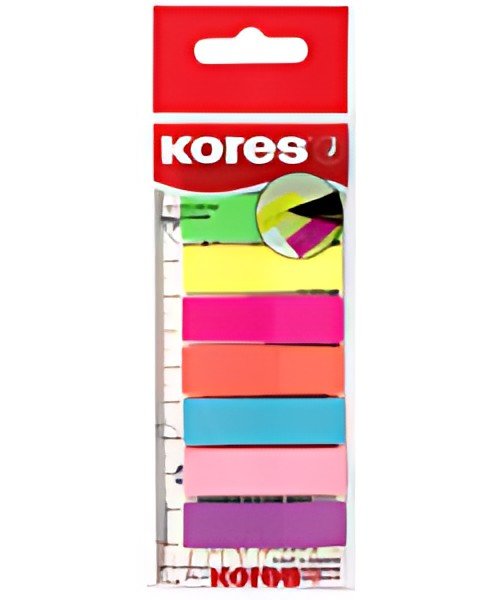 Kores Marque-pages repositionnable en film, 12 x 45 mm,