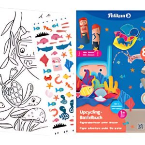 Pelikan Cahier d'art plastique upcycling "monde aquatique"
