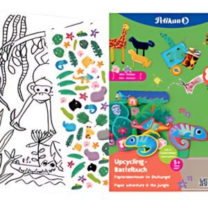 Pelikan Cahier d'art plastique upcycling "jungle", A4