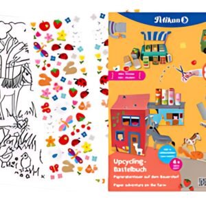 Pelikan Cahier d'art plastique upcycling "ferme", A4