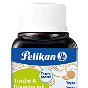 Pelikan Encre de chine A, 10 ml dans un flacon, Sépia (15)