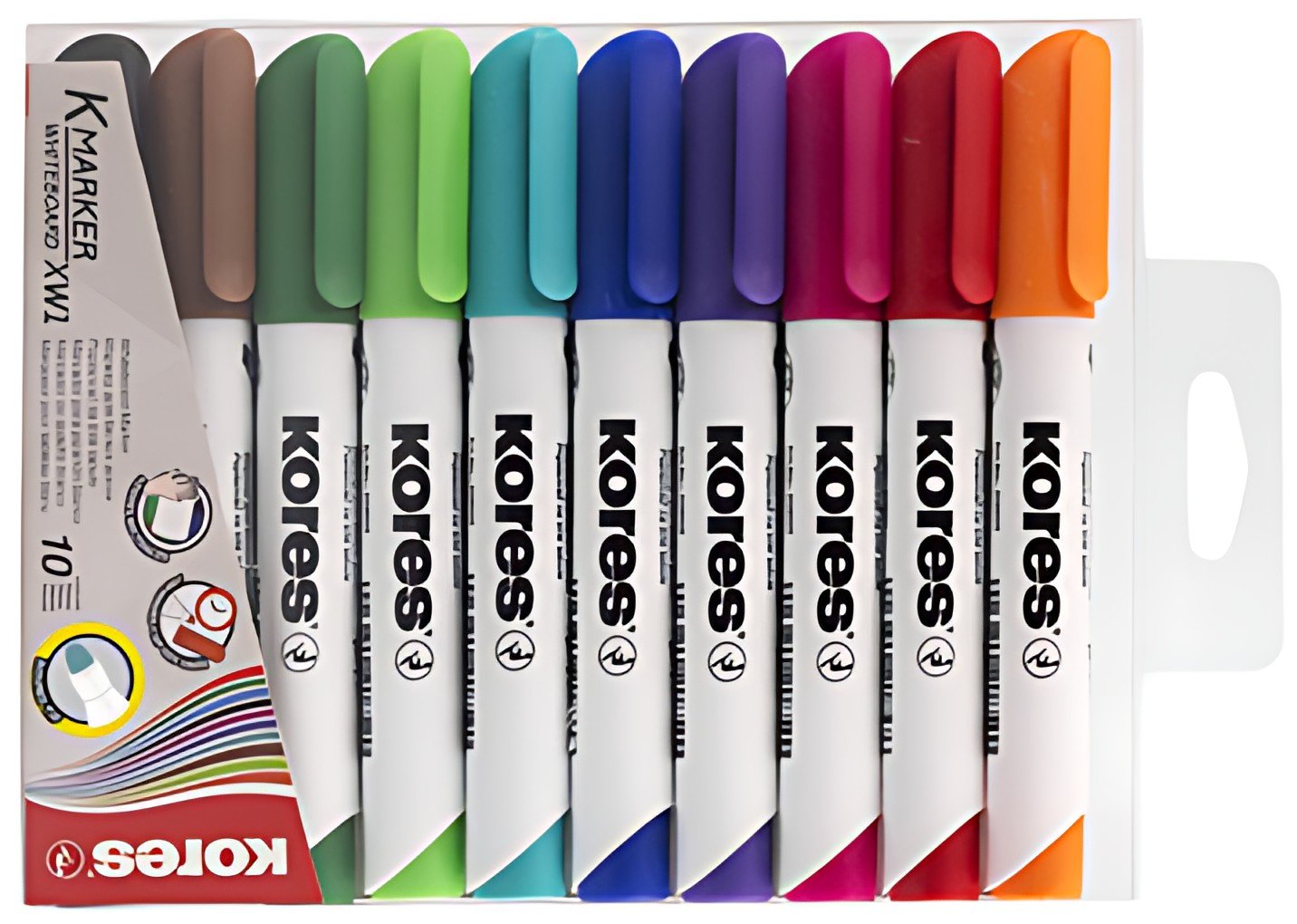 Kores Marqueur pour tableau blanc K MARKER XW2, pointe