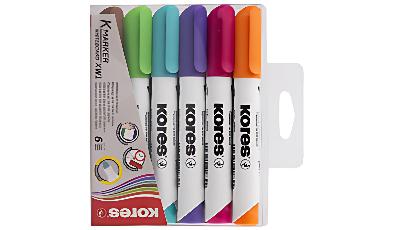 Kores Marqueur pour tableau blanc K MARKER XW1, pointe ogive
