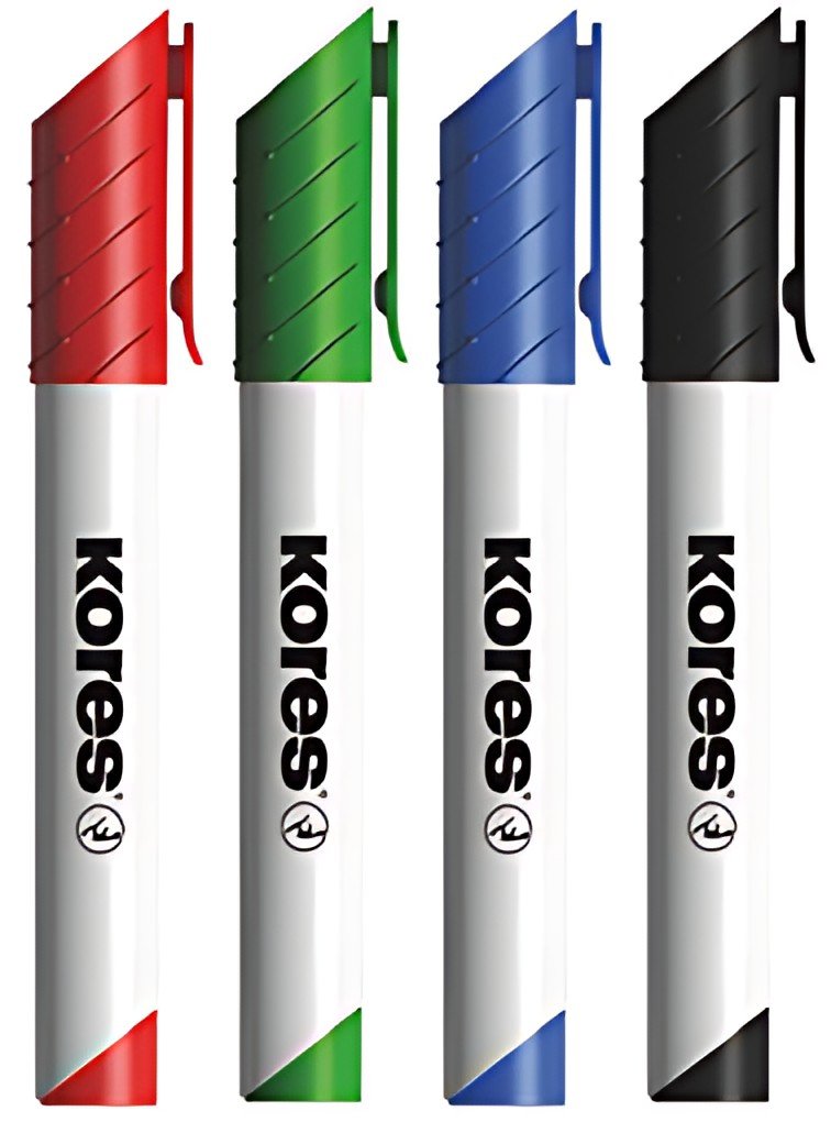 Kores Marqueur tableau blanc "K MARKER", bleu