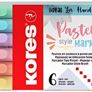 Kores Feutre Brush Tip Marker Pastel Style