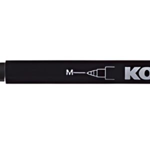 Kores Marqueur permanent "K MARKER FINE", M, noir