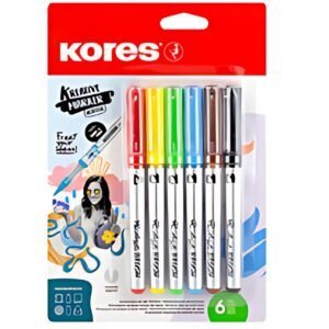 Kores Marqueur acrylique créatif Acrylic, blister de 6
