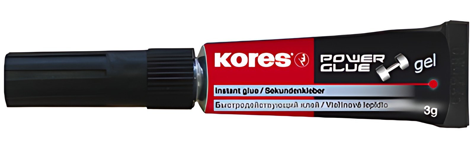 Kores colle instantanée "PowerGlue" gel, 3 g, tube