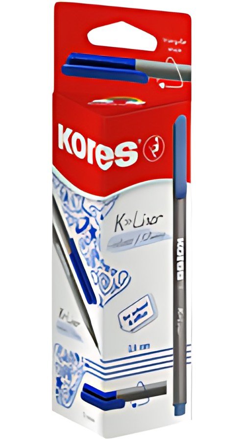 Kores Feutres "K-Liner", largeur de tracé: 0,4 mm, bleu