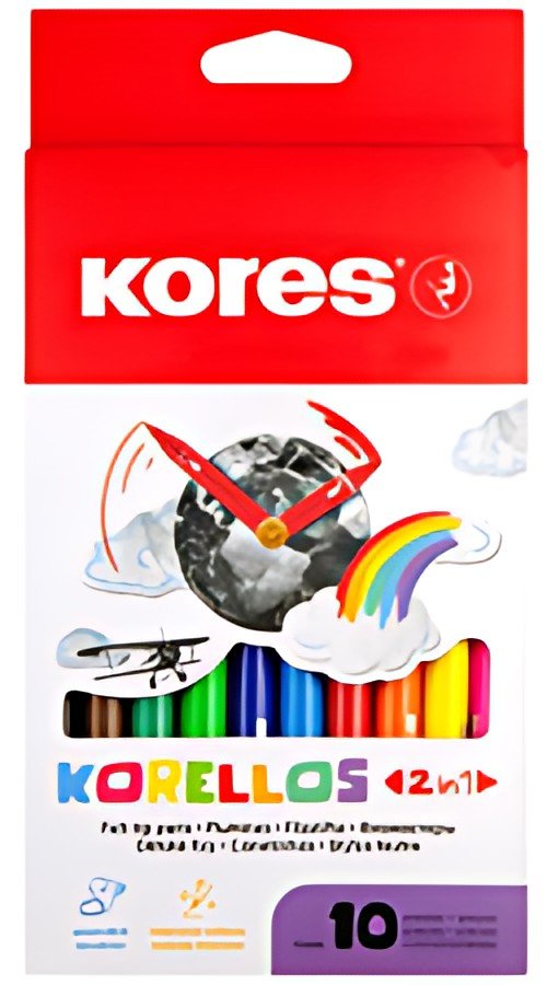 Kores Feutre double pointe Korello 2in1, étui 10