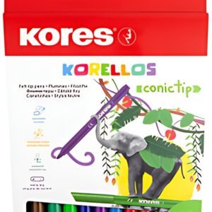 Kores Feutre "Korellos", large, étui en carton de 12