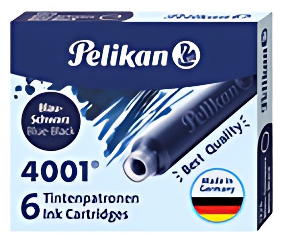 Pelikan Cartouches d'encre 4001 TP/6, bleu-noir
