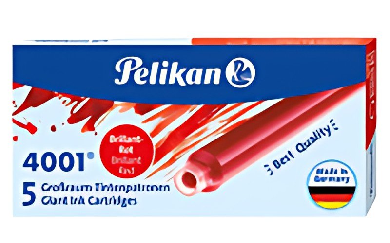 Pelikan Cartouches d'encre grand volume 4001 GTP/5, rouge