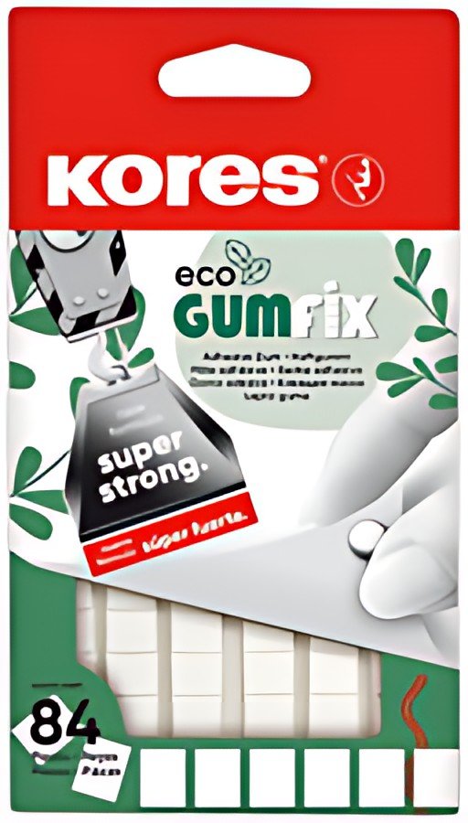 Kores Pâte adhésive "GUMFIX ECO", pastilles prédécoupées