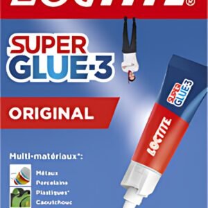 LOCTITE Colle instantanée SUPER GLUE-3 Original, tube de 3 g