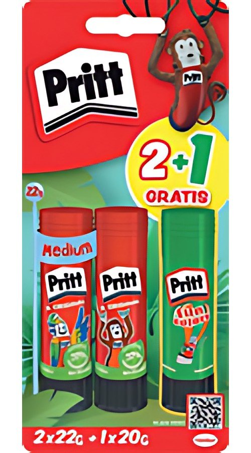 Pritt Bâton de colle BTS 2025, multipack, 2x 22 g + 1x 20 g