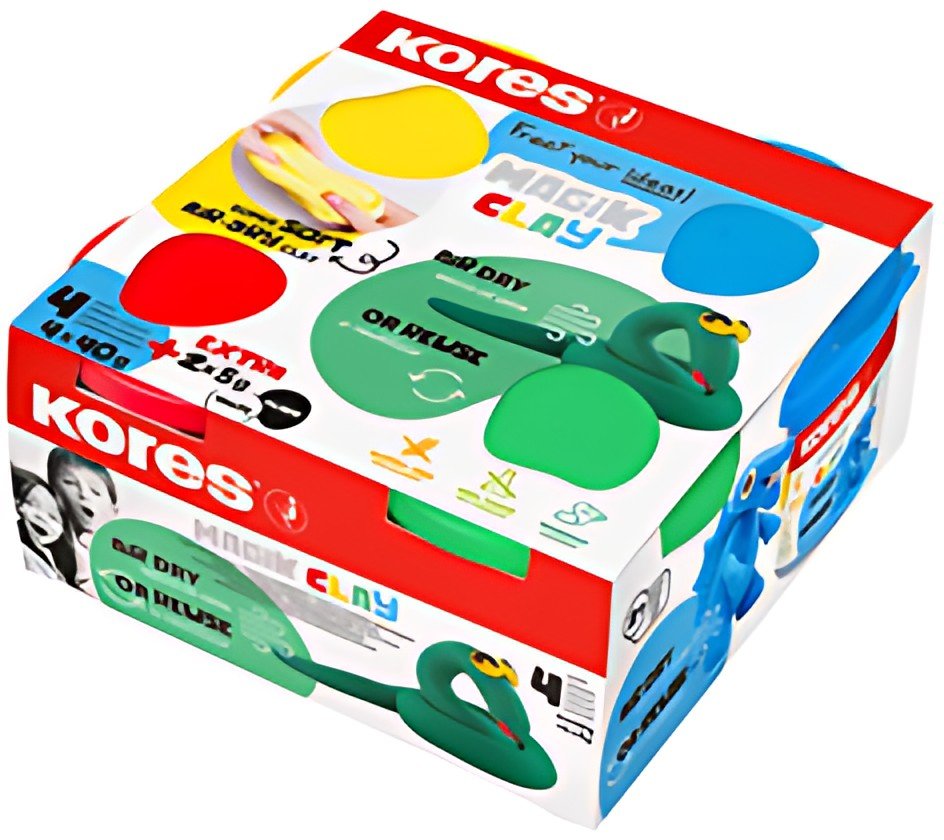 Kores Pâte à modeler "Magic Clay", assorti