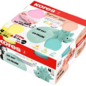 Kores Pâte à modeler "Magic Clay Pastel", assorti