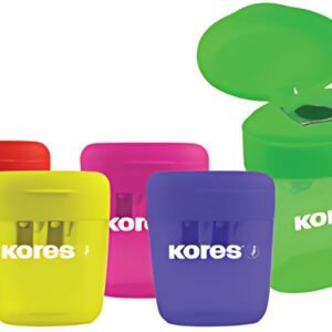 Kores Taille-crayons double DEPOSITO, assorti