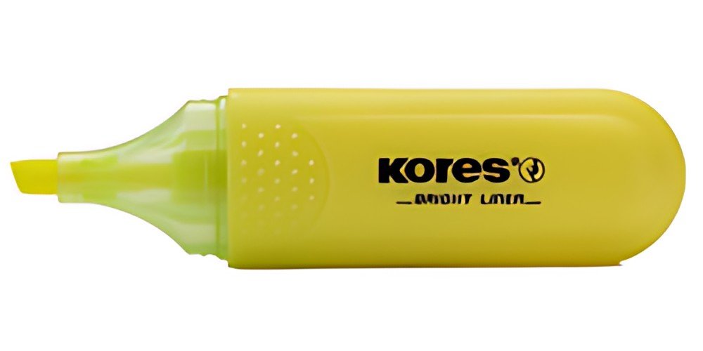 Kores Surligneur "BRIGHT LINER", couleur: jaune