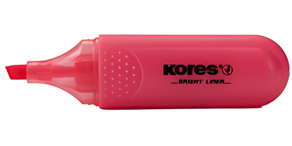 Kores Surligneur "BRIGHT LINER", couleur: rouge