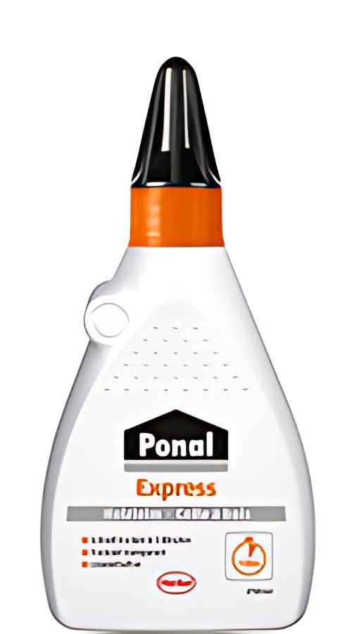 Ponal Colle à bois Express, sans solvant, tube de 120 g