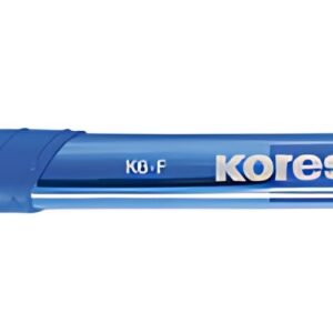 Kores stylo à bille rétractable jetable K-PEN K6, M, bleu