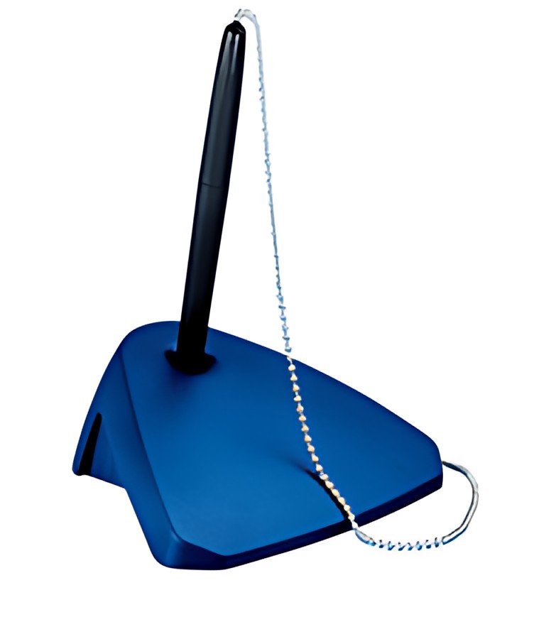 MAUL Porte-stylo, avec une chainette, bleu