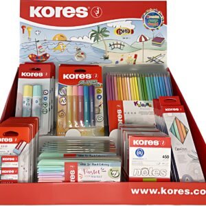 Kores Présentoir de comptoir série pastel, présentoir carton