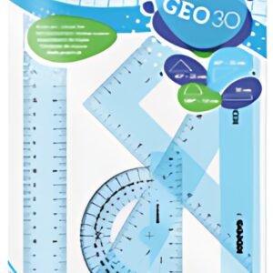 Kores Kit de géometrie GEO15, 4 pièces, assorti
