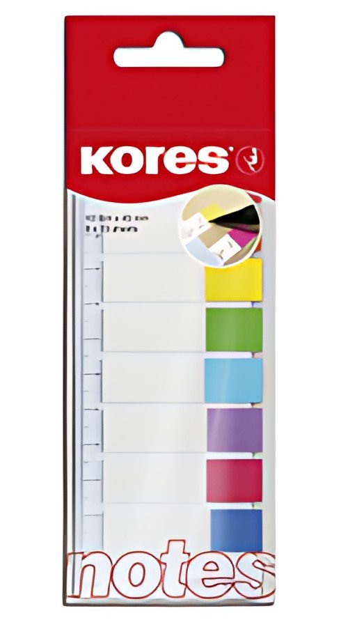 Kores Marque pages - film, 12 x 45 mm, 8 x 15 feuilles