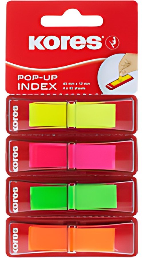 Kores Marque-pages en film POP-UP, 45 x 12 mm, assorti