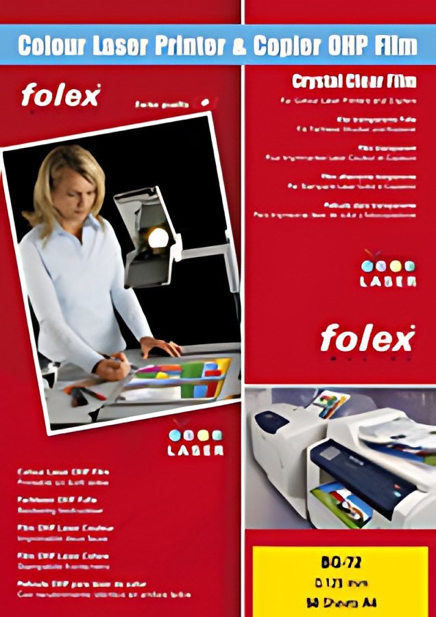 FOLEX Transparent pour laser Color BG-72, A4, transparent