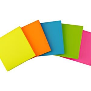 Kores Note adhésive NEON, 75 x 75 mm, uni, rose fluo