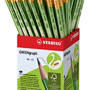 STABILO Crayon GREENgraph, dureté: HB, présentoir de 60
