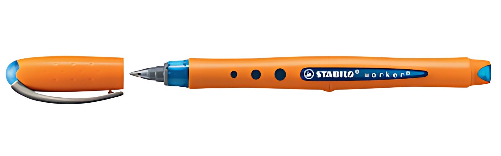 STABILO Stylo roller worker fine, bleu