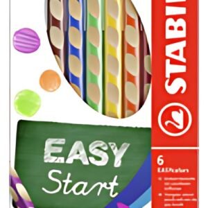 STABILO Crayon de couleur EASYcolors L, étui de 6