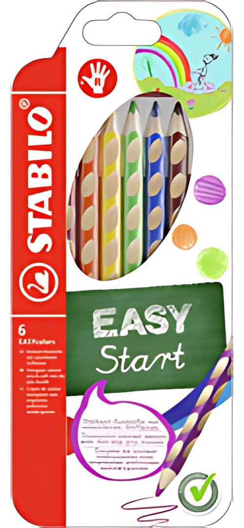 STABILO Crayon de couleur EASYcolors R, étui de 6