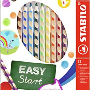 STABILO Crayon de couleur EASYcolors L, étui de 12