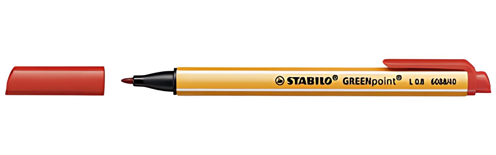 STABILO Feutre GREENpoint, largeur du tracé: 0,8 mm, rouge