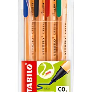 STABILO Feutre GREENpoint, étui en plastique de 4