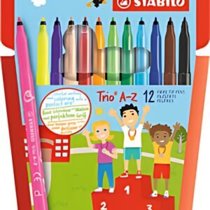 STABILO Feutre Trio A-Z, étui en carton de 12